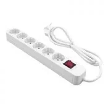 MRCS206 MEDIAR EXTENSION SOCKE 6-fach Steckdosenleiste mit Schalter (MRCS206)