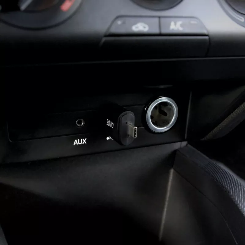 Drahtloser Audio-Transmitter Savio TR-17 Bluetooth USB 10 m Schwarz