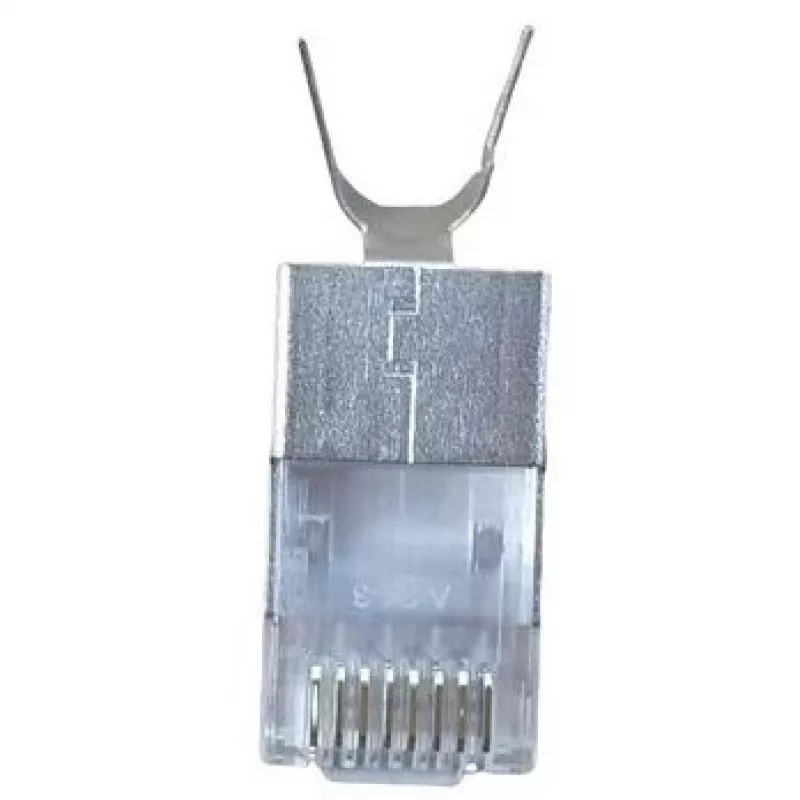 Geschirmter RJ45-Stecker EQUIP Cat 8.1, Stecker, Silber, 50 Stück, 11,7×22,5 mm, 3,7 g