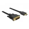 Videokabel-Adapter DeLOCK 85582 1 m HDMI Typ A DVI-D Schwarz