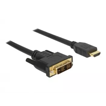 Videokabel-Adapter DeLOCK 85582 1 m HDMI Typ A DVI-D Schwarz
