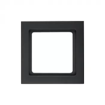 Wandplatte / Schalterabdeckung berker 10116096, schraubenlos, Kunststoff, schwarz, 1 Stk.