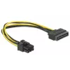 Delock 82924 SATA 15-polig auf 6-polig PCI Express Stromkabel