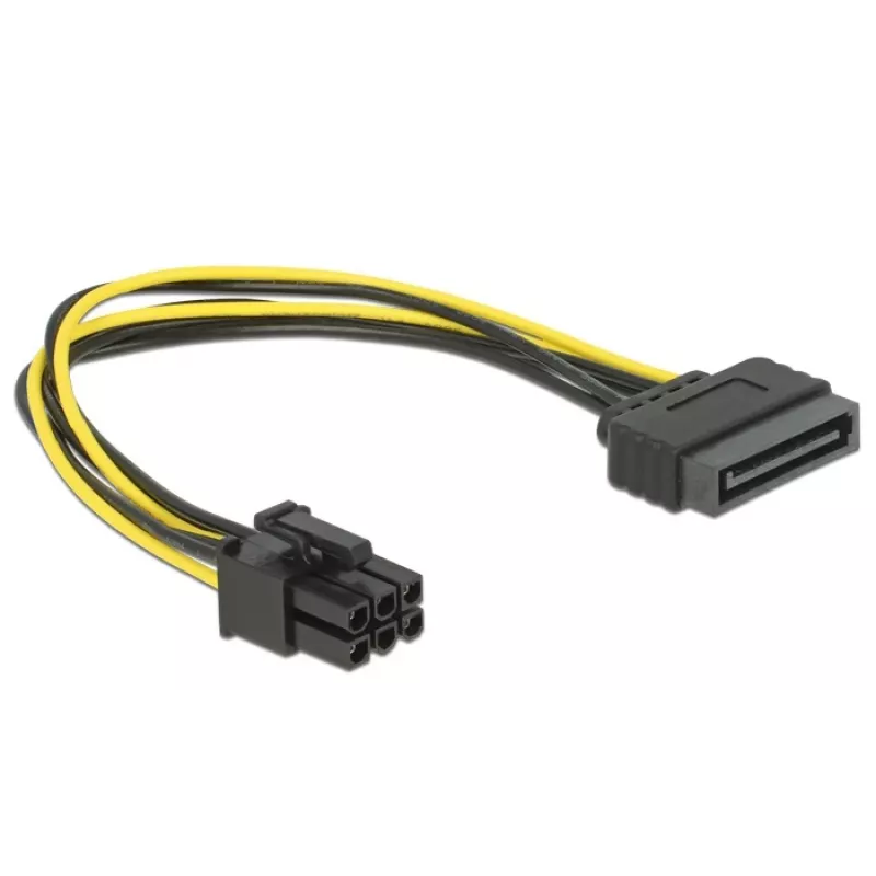Delock 82924 SATA 15-polig auf 6-polig PCI Express Stromkabel