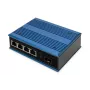 Digitus 4-Port Fast Ethernet Netzwerk-Switch, industriell, unmanaged, 1 SFP FE Uplink