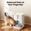 Automatischer Futterspender PETKIT YumShare Dual-hopper 2 mit Kamera, 5 L Kapazität, ABS und Edelstahl 304, Weiß