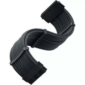 SilverStone PP07E - Stromverlängerungskabel - ATX, 24-polig (W) zu ATX, 24-polig (M) - 30 cm - Schwarz