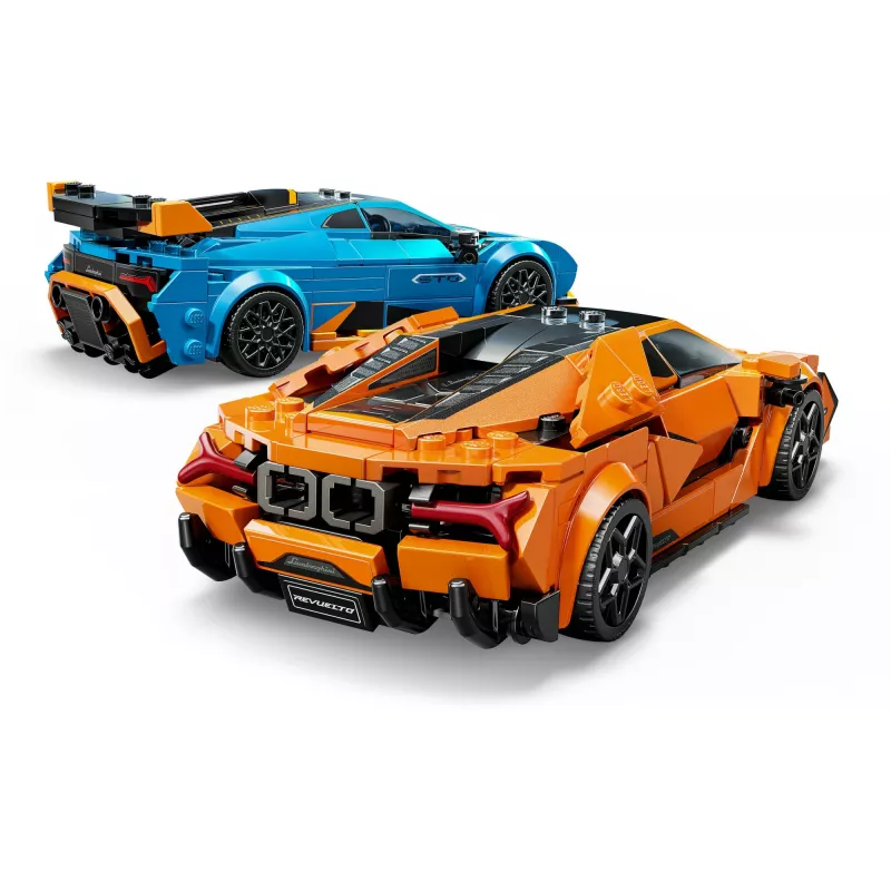 Bausatz LEGO Speed Champions Set 77238 — Lamborghini Revuelto & Huracán STO, 607 Teile, 2 Minifiguren, empfohlenes Alter 10+