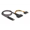 DeLOCK M.2 Key M auf U.2 SFF-8639 NVMe-Adapter mit 50 cm Kabel