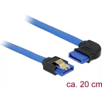 SATA-Kabel DeLOCK 84989 0,2 m SATA 7-Pin Schwarz Blau