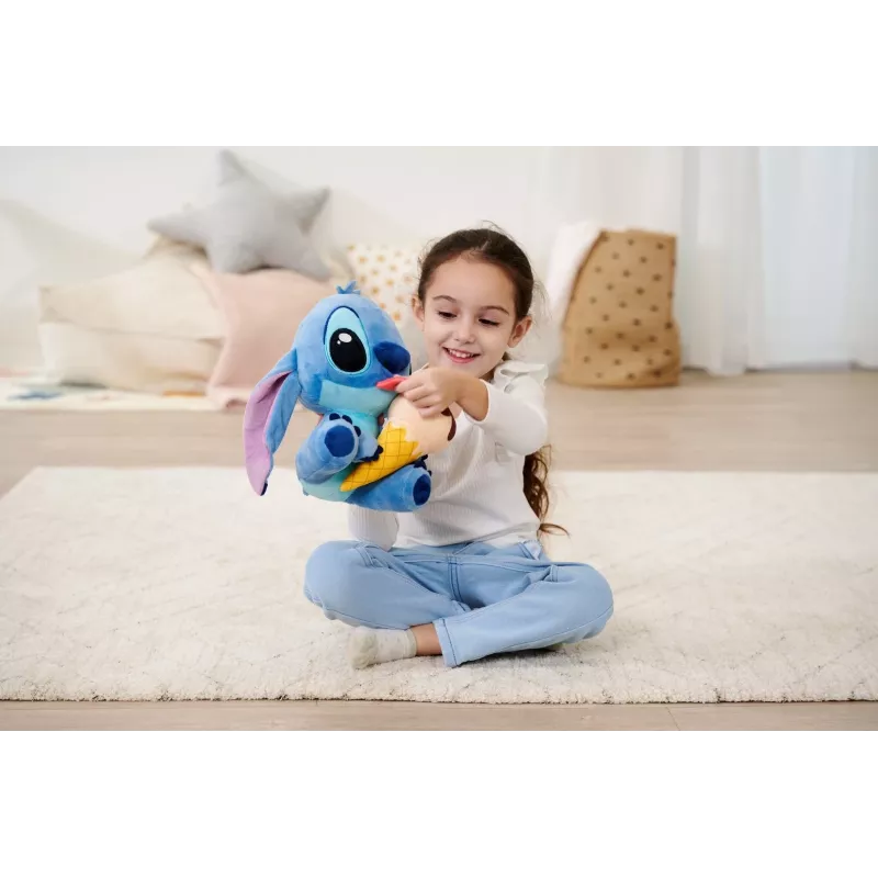 Plüschtier SIMBA Mascot Stitch Eiscreme 25 cm, Originale weiche Charakterfigur