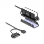 Kühlkörper DELOCK 18460 für M.2 SSD 2280 — Aluminium/Kupfer, RGB 5V, Schwarz