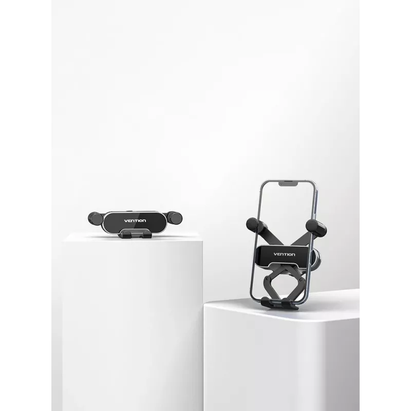Vention Auto-Clamping Autotelefonhalterung mit Duckbill-Clip Grau für Querstangen