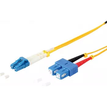 Glasfaser-Duplex-Patchkabel ShiverPeaks 77809 LC-SC 9/125µm OS1/OS2 2,0 m