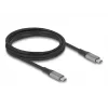 USB-Kabel DeLOCK 81192 USB4 Gen 2x2 2m USB-C Schwarz Grau