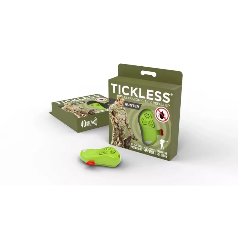 TICKLESS Ultraschall-Zeckenentferner, für Jäger HUNTER, grün