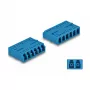 DeLOCK LWL-Kupplung HD LC Hexaplex Buchse auf LC Hexaplex Buchse blau