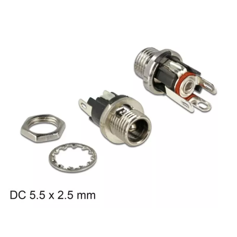 Drahtverbinder DeLOCK 89911 DC Schwarz Nickel