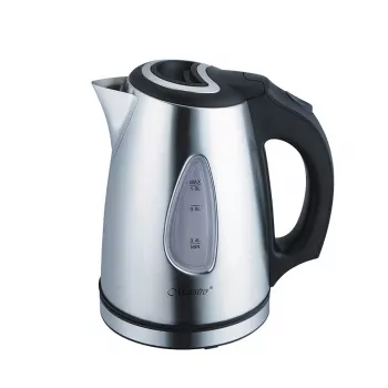 Elektrischer Wasserkocher Maestro MR-029New 1 L 1600 W Edelstahl, weiß, Wasserstandsanzeige