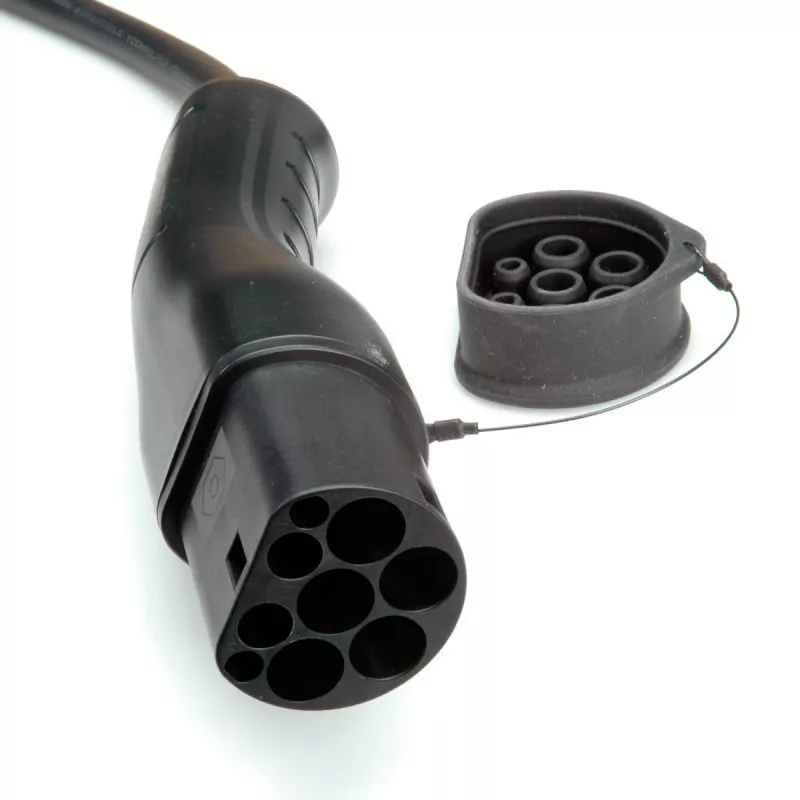Elektrofahrzeug-Ladekabel ROLINE Typ 2 – 5 m, 22 kW (3-phasig), 32 A, 480 V, schwarz