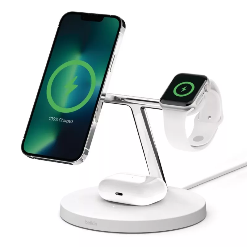 Belkin WIZ017vfWH Kopfhörer Kabelloses Schnellladen Indoor AC Weiß