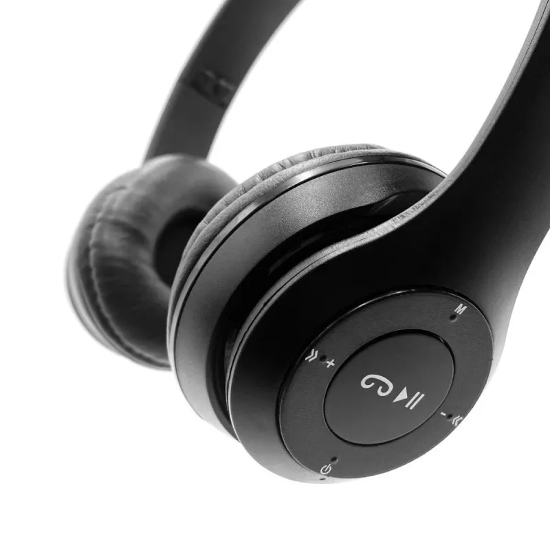 MEDIA-TECH EPSILION BT MT3591 Kabellose Kopfhörer Bluetooth 4.2 Mikrofon Radio FM Schwarz
