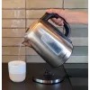Elektrischer Wasserkocher BLAUPUNKT EKS412 – 1,7 l Edelstahl, 2200 W, Wasserstandsanzeige, 360°-Basis
