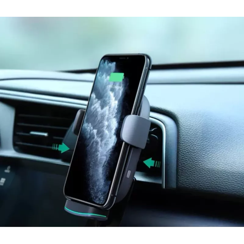 Kabellose Ladehalterung fürs Auto Aukey HD-C52 — Qi-kompatible Autohalterung mit verstellbarem Winkel und kabelloser Ladefunktion