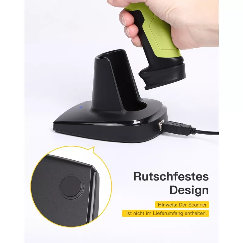 Barcode-Scanner Inateck BS04001 2-in-1 kabellos wiederaufladbar per USB