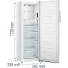 Stand-Gefrierschrank Gorenje FN617EEW5 — 240 L, No Frost, 172 cm Höhe, freistehend, weiß, Anzeige, Energieklasse E