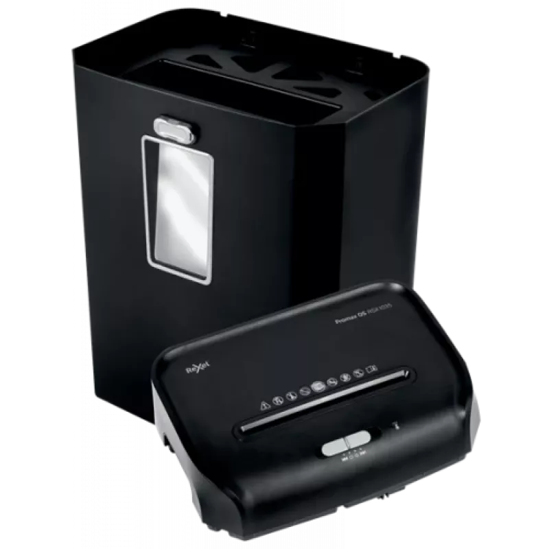 Rexel ProMax QS RSX1035 Partikelschnitt-Aktenvernichter P4, Partikelschnitt, 22 cm, 4 x 40 mm, 35 L, 460 Blatt, 58 dB
