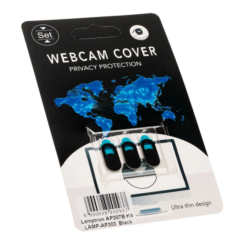 Webcam Slide Cover Kit Lamptron LAMP-AP303, 3-teilig schwarz