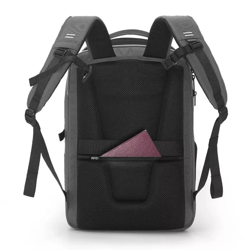 Backpack XDDESIGN Bizz Grau P705.932 – wasserabweisender, leichter City-Rucksack
