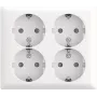 BUSCH JAEGER SCHUKO Steckdose 4f AP Safety 404 EAB-524 (2TKA00005535)