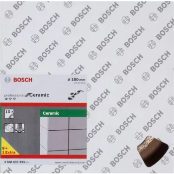 Diamanttrennscheibe für Keramik Bosch Professional Ø180 mm, 10 Stück, Bohrung 22,23 mm