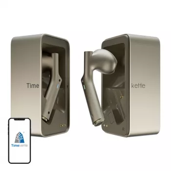In-Ear-Übersetzer Timekettle W4 AI Gold — Simultandolmetscher-Ohrhörer