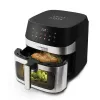 Heißluftfritteuse ESPERANZA EKA005, 8 L Fassungsvermögen, 1600 W, Touch-Steuerung, 10 Programme, Edelstahl, schwarz