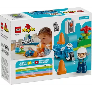 LEGO DUPLO 10471 Blaues Polizeimotorrad