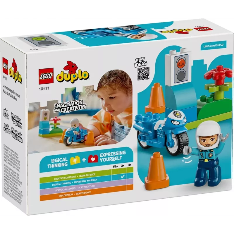 LEGO DUPLO 10471 Blaues Polizeimotorrad