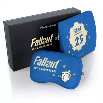 Nackenkissen/Lendenkissen noblechairs Fallout 25th Anniversary Edition Blau 2 Stk.