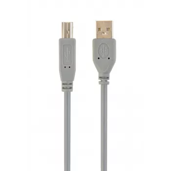 USB 2.0 A-Stecker auf B-Stecker Kabel, 1,8 m, grau