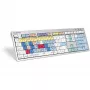 Tastatur Logickeyboard ALBA Universal USB AZERTY French Silver