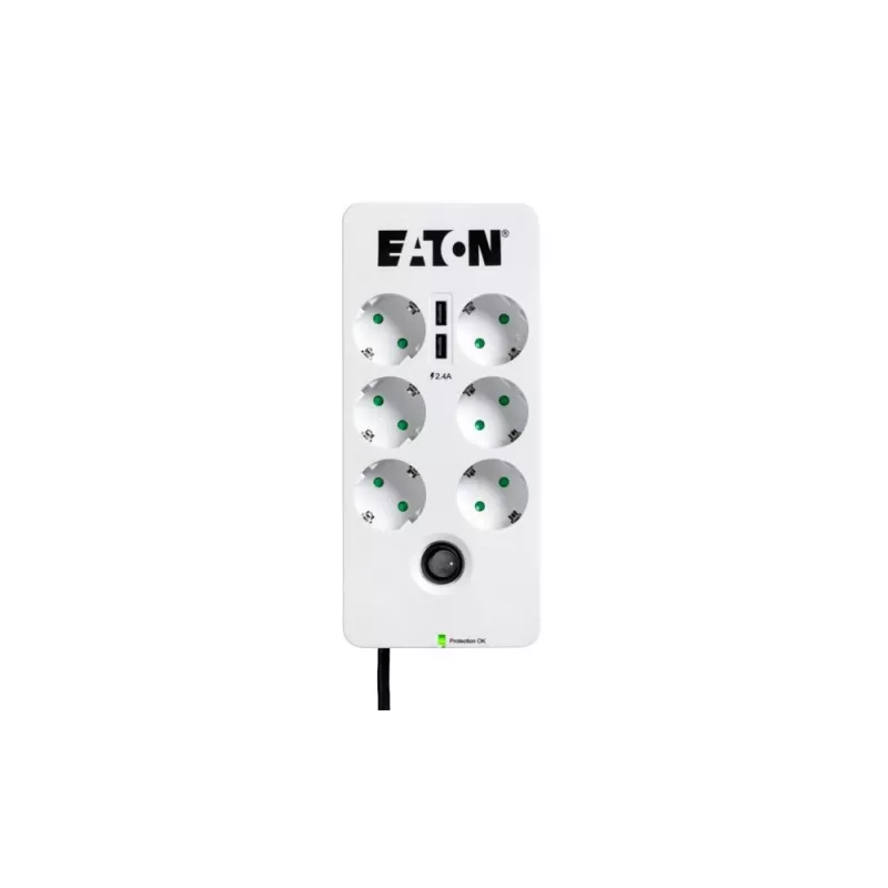Steckdosenleiste Eaton Protection Box 6 USB DIN
