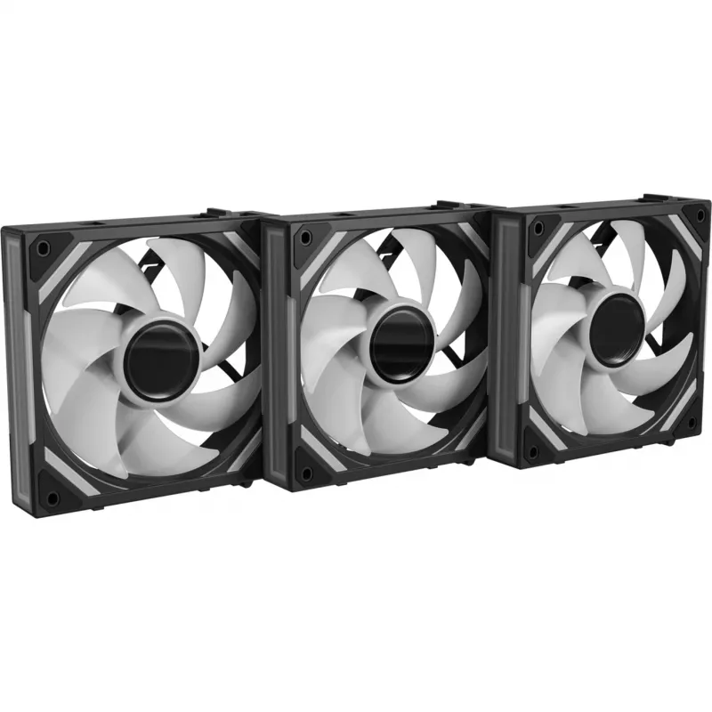 ALPENFÖHN Wing Boost 4 120mm ARGB PWM Gehäuselüfter - 3er-Pack Schwarz
