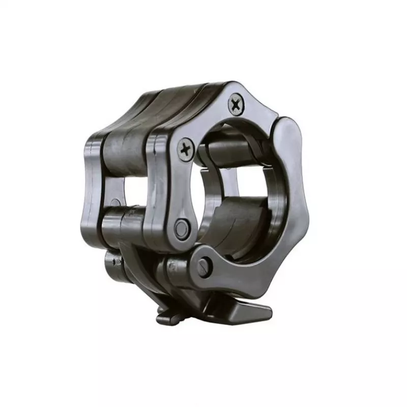 GO320 + ZG1000 Schwarze Olympiastange 14,8 kg 1830 mm HMS mit Backen-Schwarz-Verschlüssen