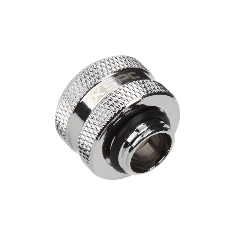 XSPC Adapter G 1/4 Zoll auf 14 mm, Chrom — 14-mm-Gewindeadapter für Flüssigkeitskühlungsanschlüsse