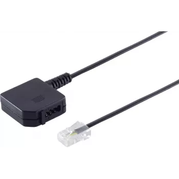 Telefonadapter ShiverPeaks 71041-1 8/4 Western-Stecker auf TAE-U-Kupplung