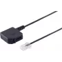 Telefonadapter ShiverPeaks 71041-1 8/4 Western-Stecker auf TAE-U-Kupplung