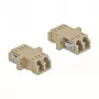 Glasfaseradapter DELOCK LC Buchse zu Buchse OM2 Duplex (2 Stück, Polybeutel)
