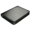 Dokumentenmappe A4 mit Klemme und 4 Ringen, Schwarz, 355x260x50mm